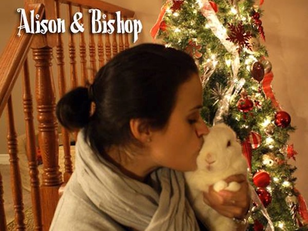 Alison and Bishop the bunny