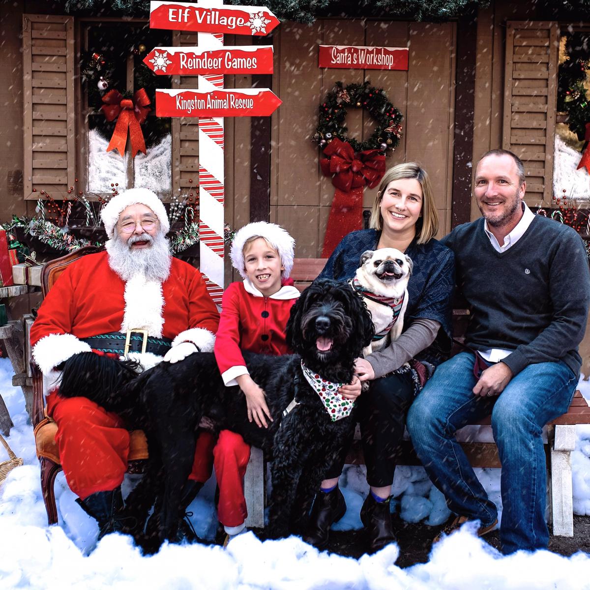 Santa photos with family